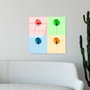 Wallity UV-843 Pintura Decorativa de Vidrio Templado Multicolor 50 x 50 cm